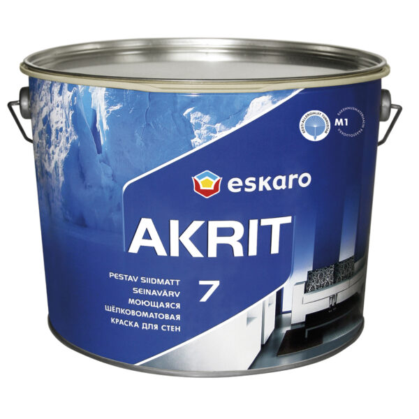 Seinavärv Akrit7 9.5L valge Siidmatt