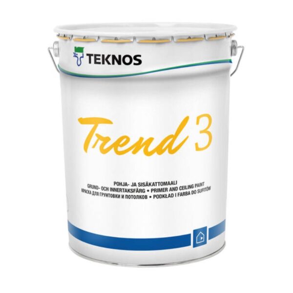 Kruntvärv Trend 3 valge 18,0L Teknos