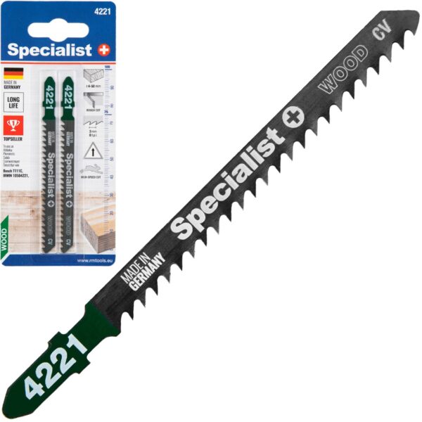 Specialist+ tikksaetera T111C puit 2 tk.