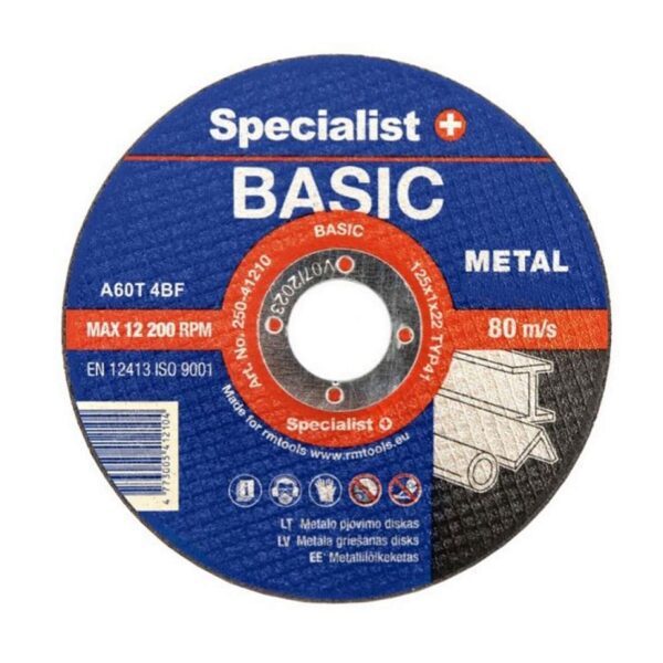 Metalli lõikeketas Basic 125x1,2