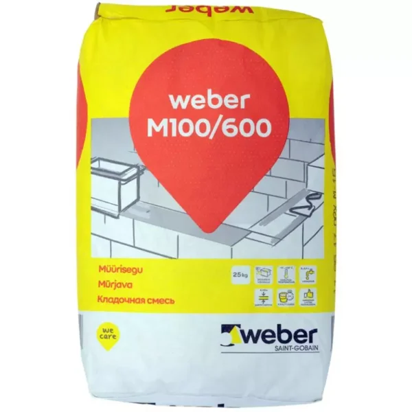 Müürisegu Weber M100/600 25kg