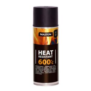 Kuumakindel värv 400*C must 400ml.Maston
