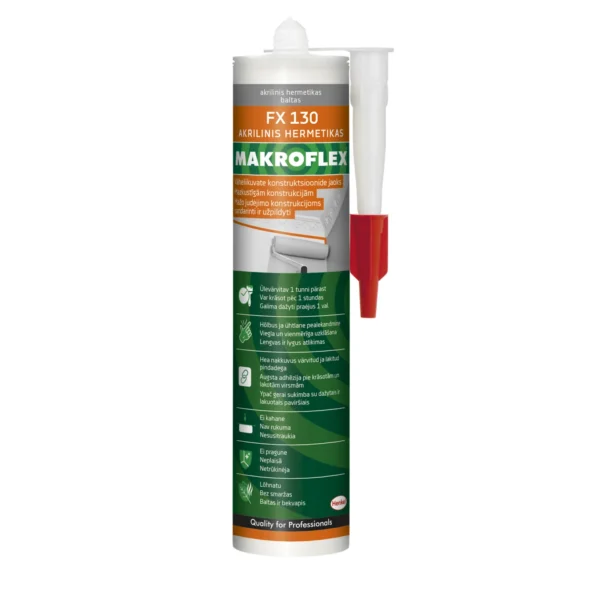 Akrüülhermeetik FX130valge 310ml Makroflex