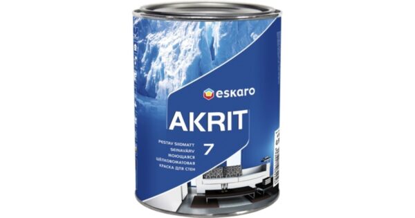 Seinavärv Akrit7 2,85L valge Siidmatt
