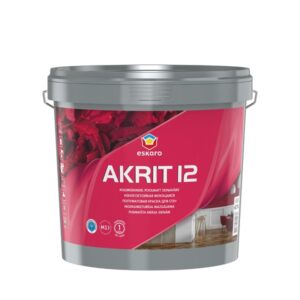 Seinavärv Akrit-12 2,85L valge Poolmatt