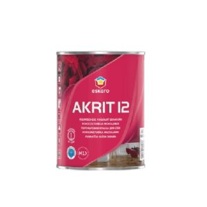 Seinavärv Akrit-12 0,95L valge Poolmatt