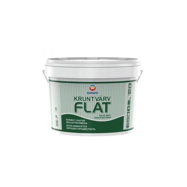 Kruntvärv Flat 2,25L valge