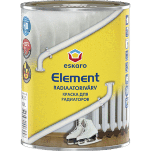 Radiaatorivärv Element, poolmatt, valge 0,9L