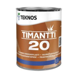Seinavärv Timantti 20 valge 0,9L Poolmatt Teknos