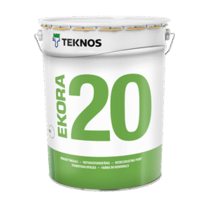 Seinavärv Ekora 20 valge 9,0L Poolmatt Teknos