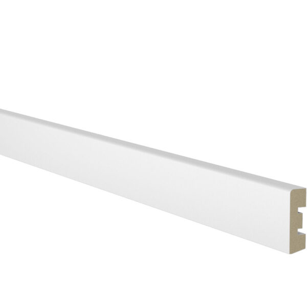 Põrandaliist 12x42 MDF Valge 2,44m