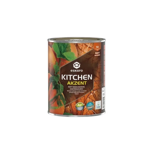 Seinavärv Akzent Kitchen 0,9L valge matt
