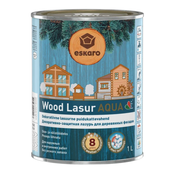 Wood Lasur Aqua 1,0L Valge