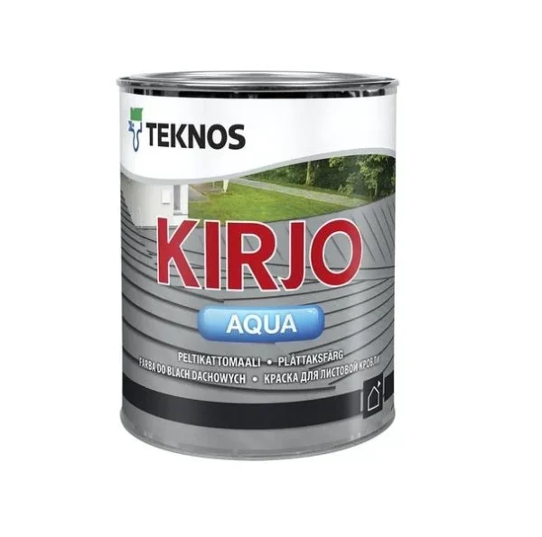 Kirjo Aqua Plekk-katusevärv valge 0,9L teknos