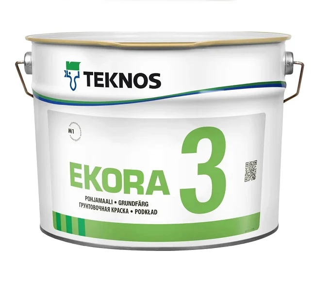 Kruntvärv Ekora 3 valge 10L Teknos